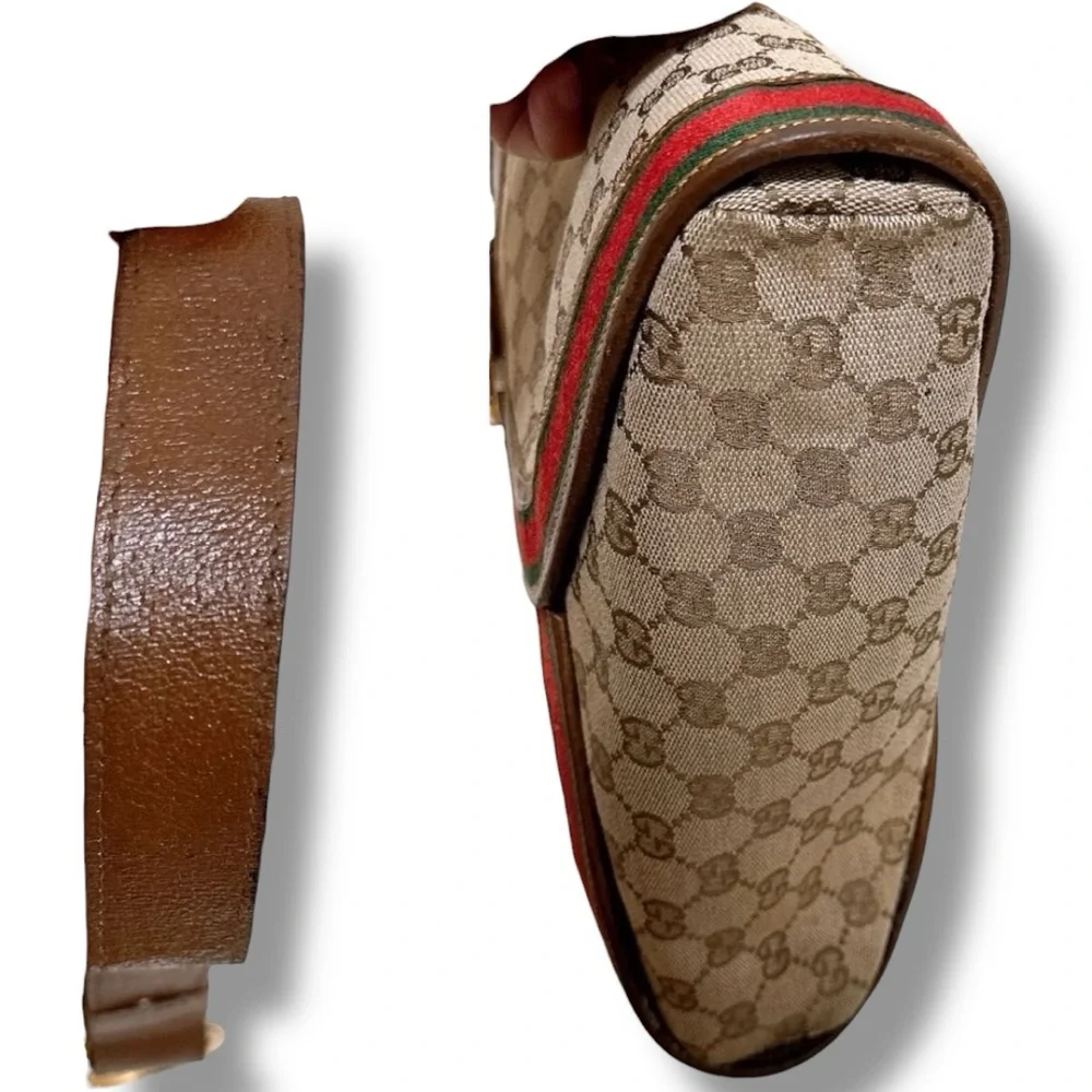 Gucci GG Canvas SHERRY LINE Shoulder Bag Vintage Luxury Monogram Classic - Picture 9 of 16